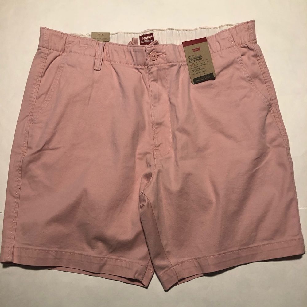 Levis Chino Shorts Mens Large Pink Drawstring